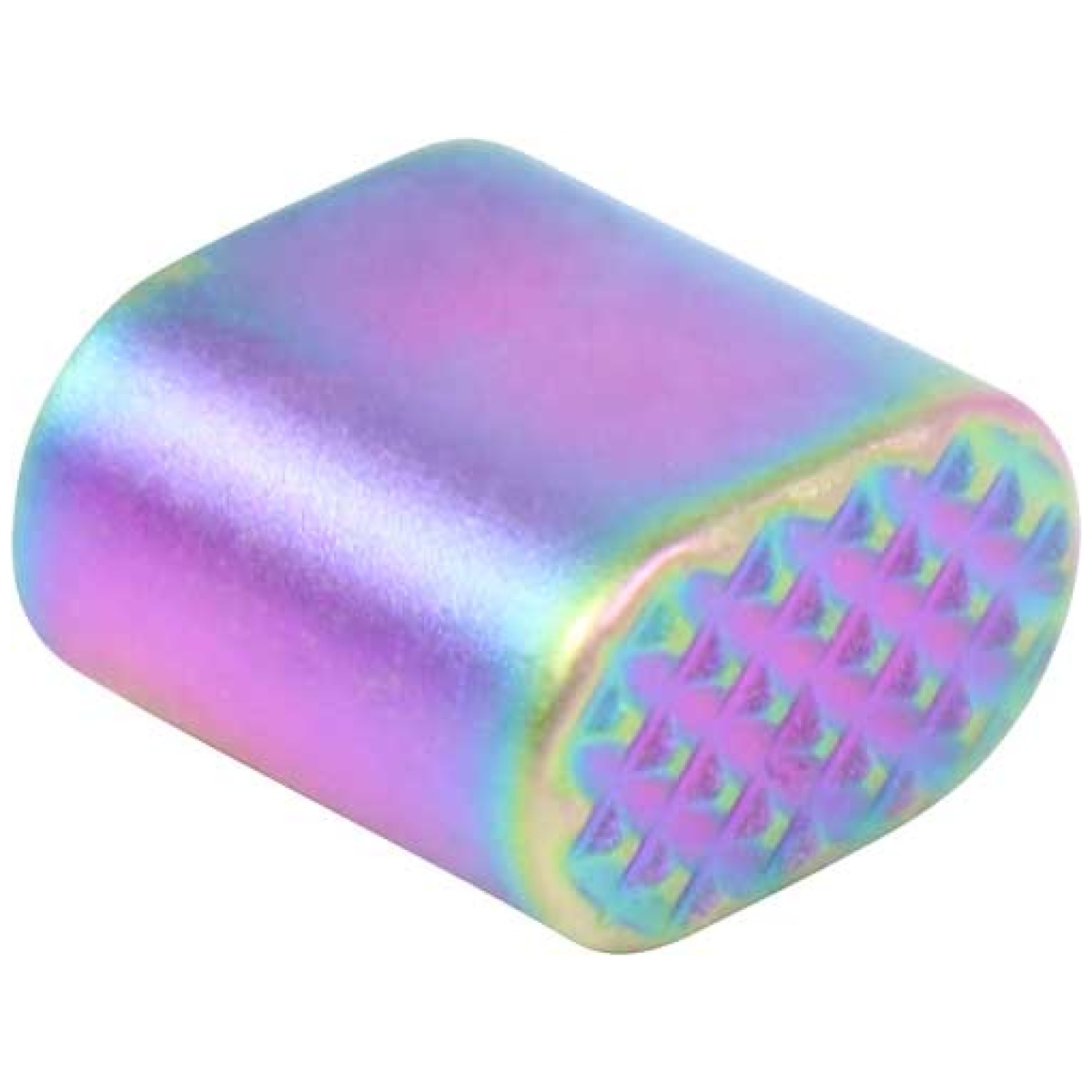 Zextbuttonmrpvd. Jpg - guntec ar15 extended mag - button rainbow pvd coated - zextbuttonmrpvd