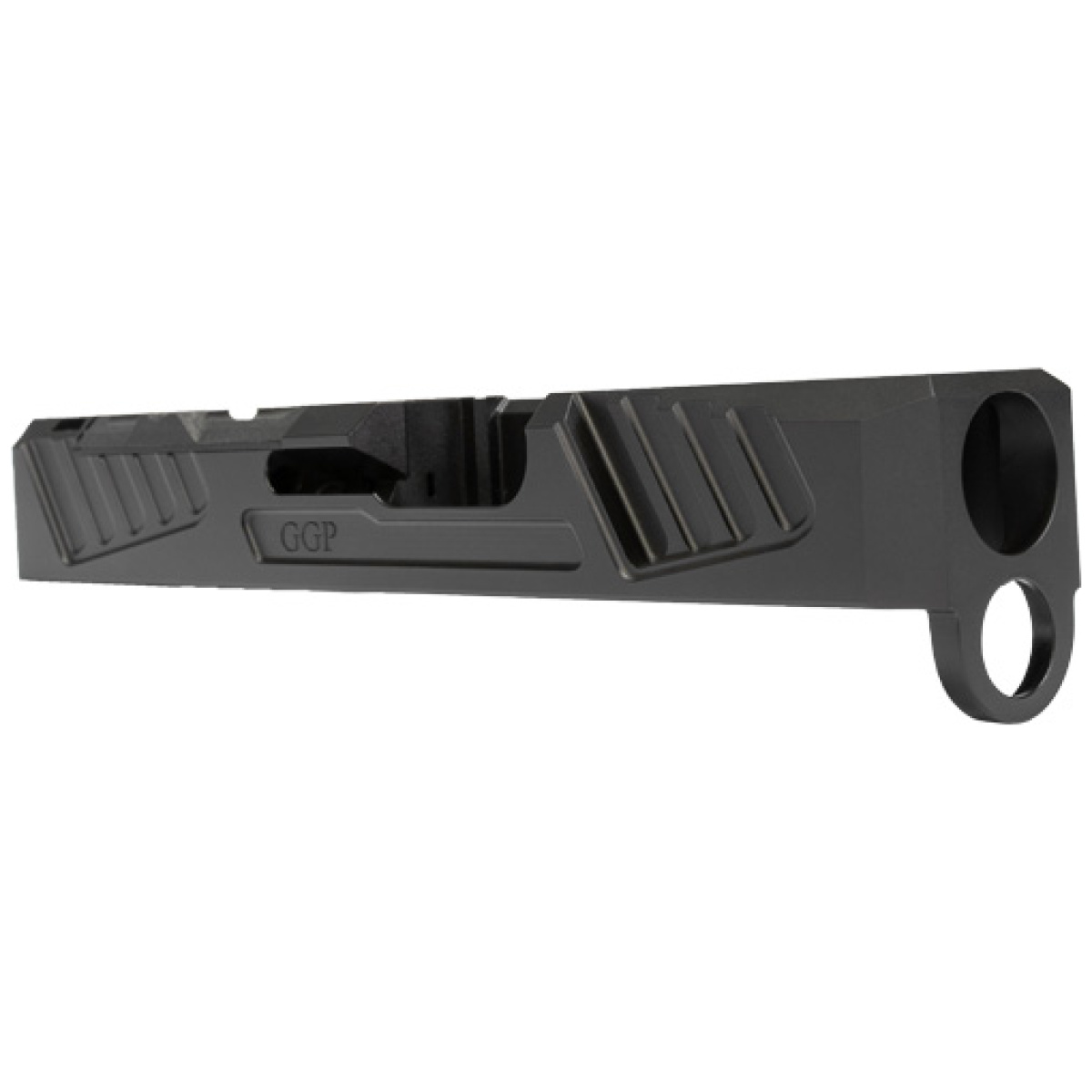 Zggp264ocv1_right-front-angle. Jpg - grey ghost prec for glock 26 - slide gen 4 v1 w/pro cut blk - zggp264ocv1 right front angle