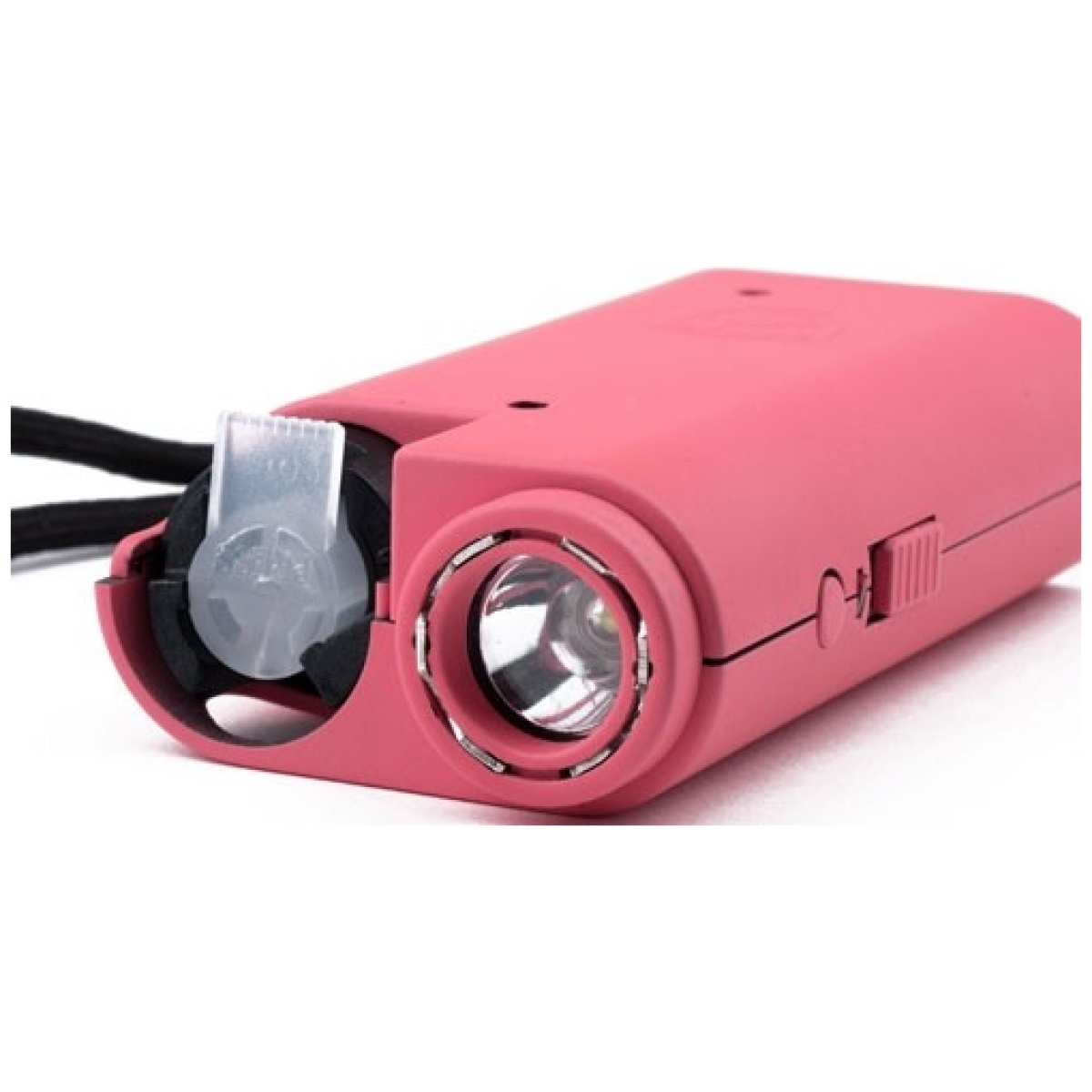 Sgpstlgdopk_upclose. Jpg - guard dog olympian 3-in-1 pink - stun gun/light/pepper spray - sgpstlgdopk upclose