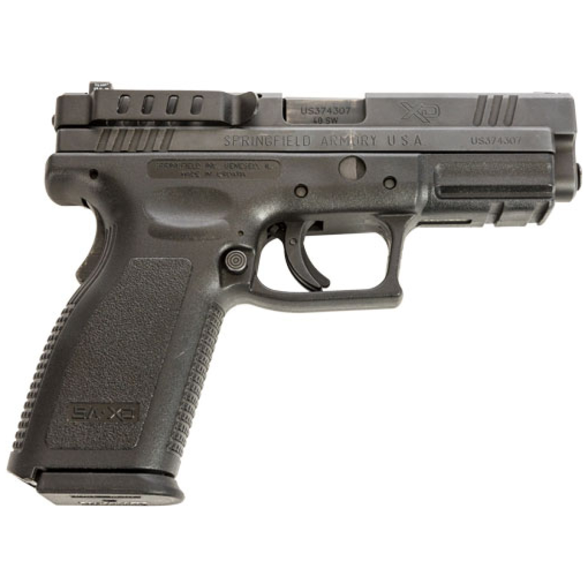 Xdba_on-gun. Jpg - techna clip handgun retention - clip springfield xd rh/lh - xdba on gun