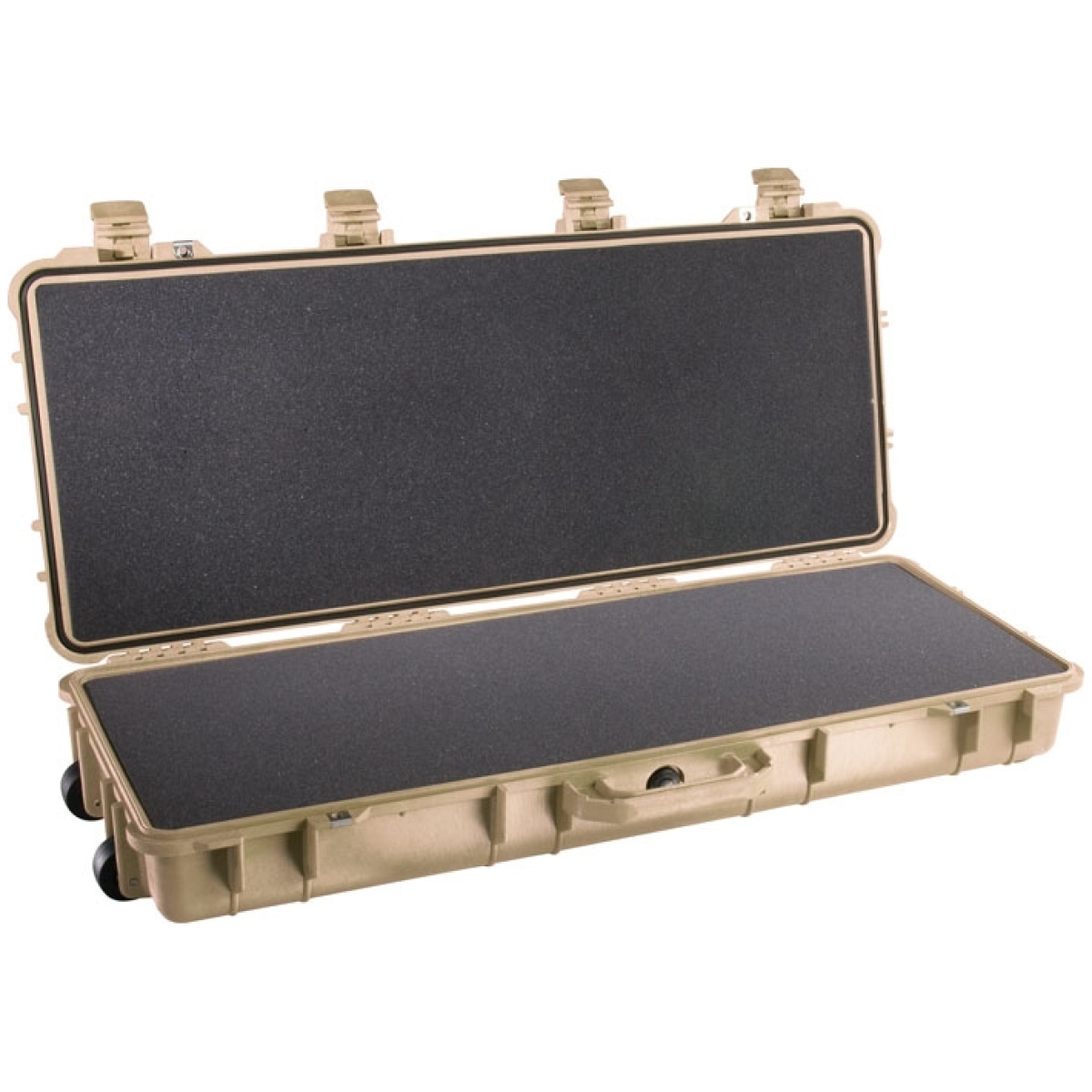 1700dt_open. Jpg - pelican 1700 case w/ wheels - 3 pc foam fits 34" guns tan - 1700dt open