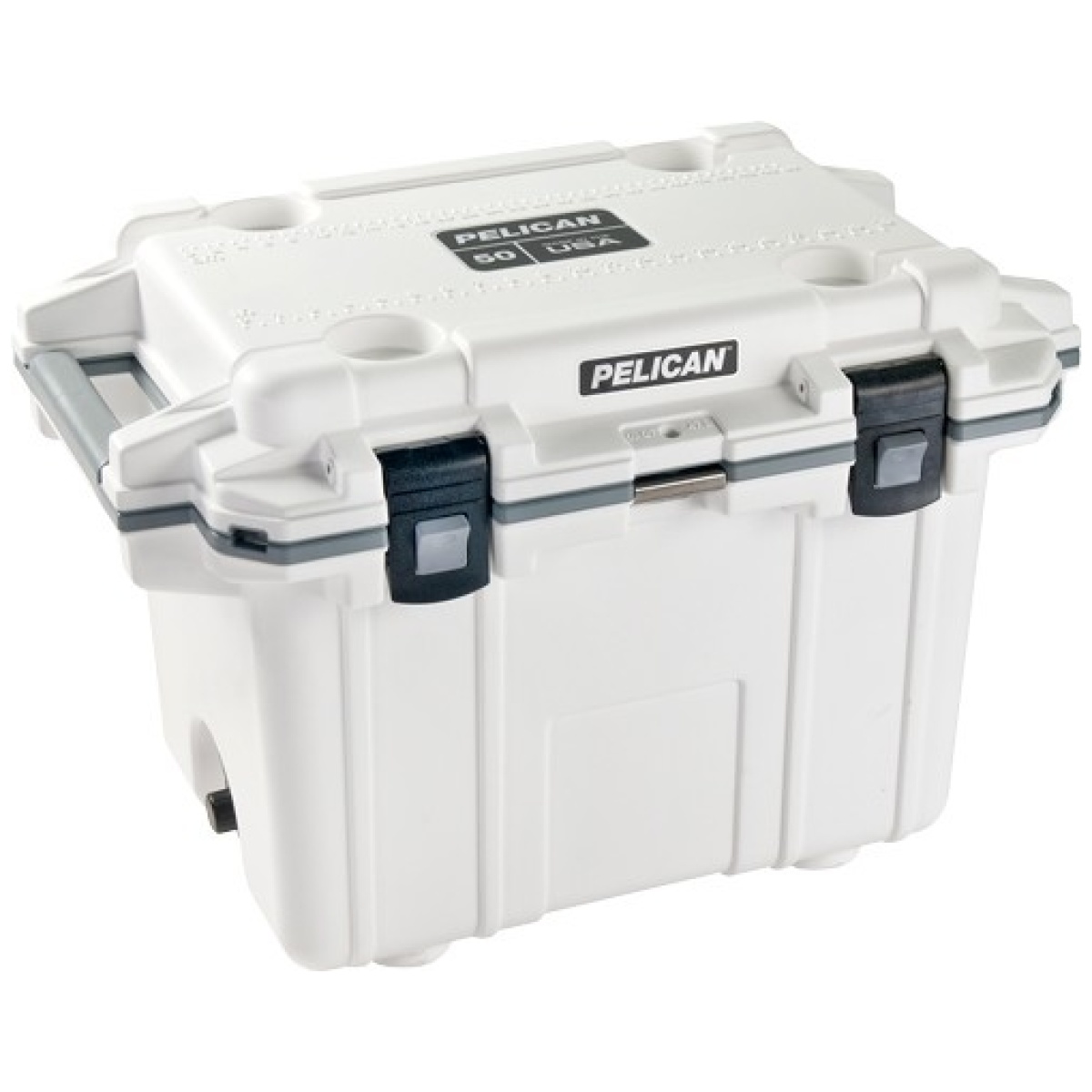 50qt1whtgry. Jpg - pelican coolers im 50 quart - elite white/gray - 50qt1whtgry