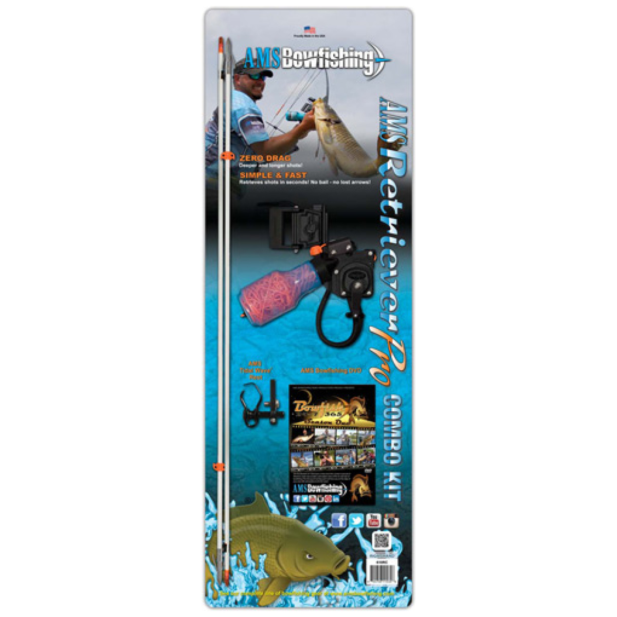 610cmbrh_pkg. Jpg - ams bowfishing retriever pro - combo kit rh - 610cmbrh pkg