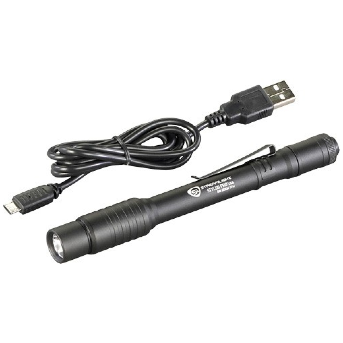 66134_1. Jpg - streamlight stylus pro usb - light white led w/pocket clip - 66134 1