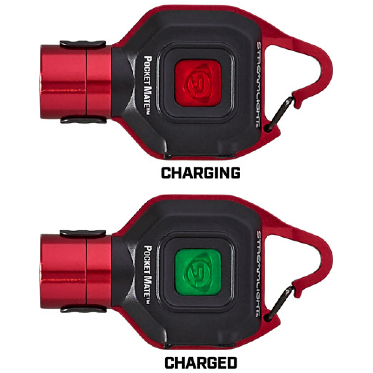 73301_charge-indicators. Jpg - streamlight pocket mate usb - edc light w/pocket clip red - 73301 charge indicators