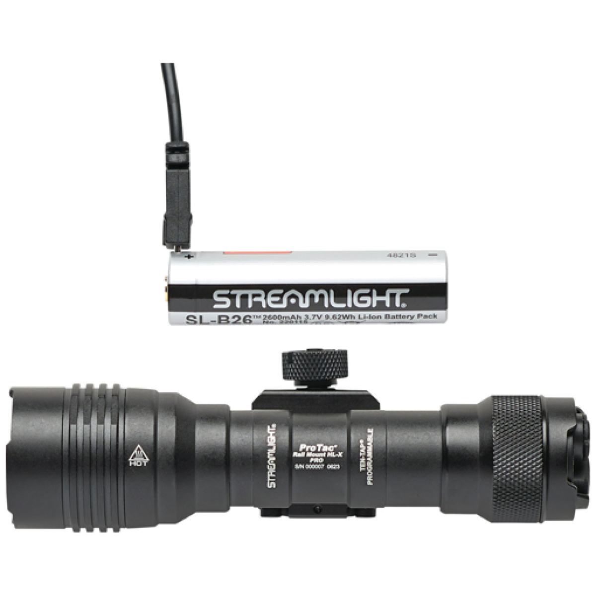 88127. Jpg - streamlight pro-tac rail mount - hl-x pro usb system white led - 88127