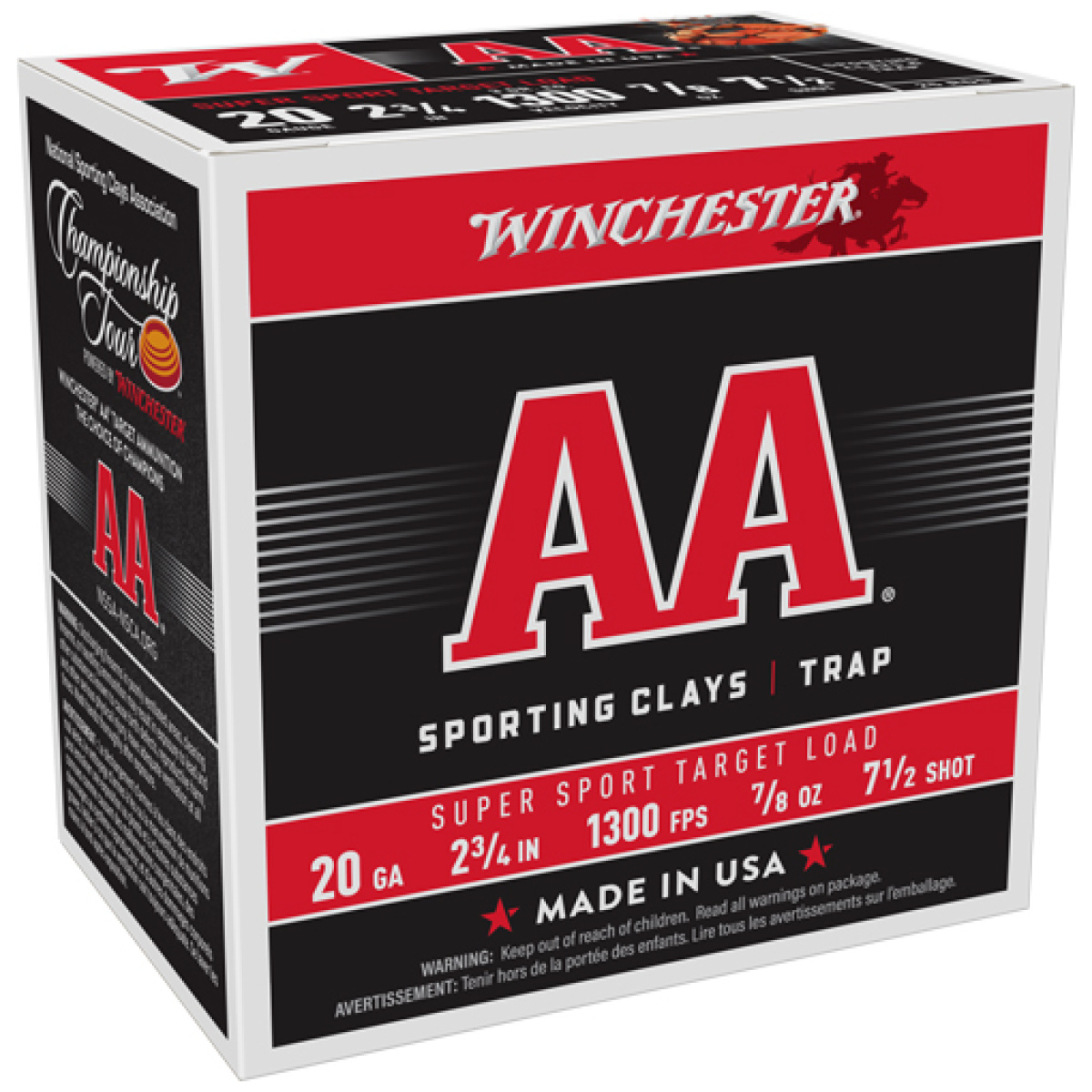 Aasc207_1. Jpg - winchester aa 20ga 2. 75" 7/8oz - #7. 5 1300fps 250rd case lot - aasc207 1