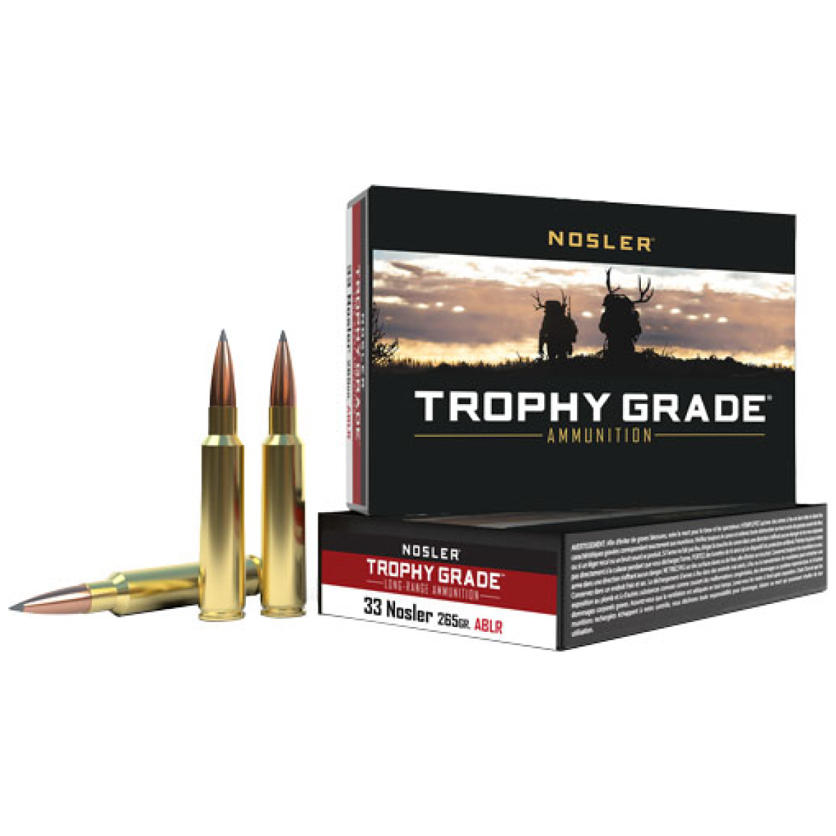 An60099_1. Jpg - nosler trophy grade lr 33 - nosler 265gr ablr 20rd 10bx/cs - an60099 1