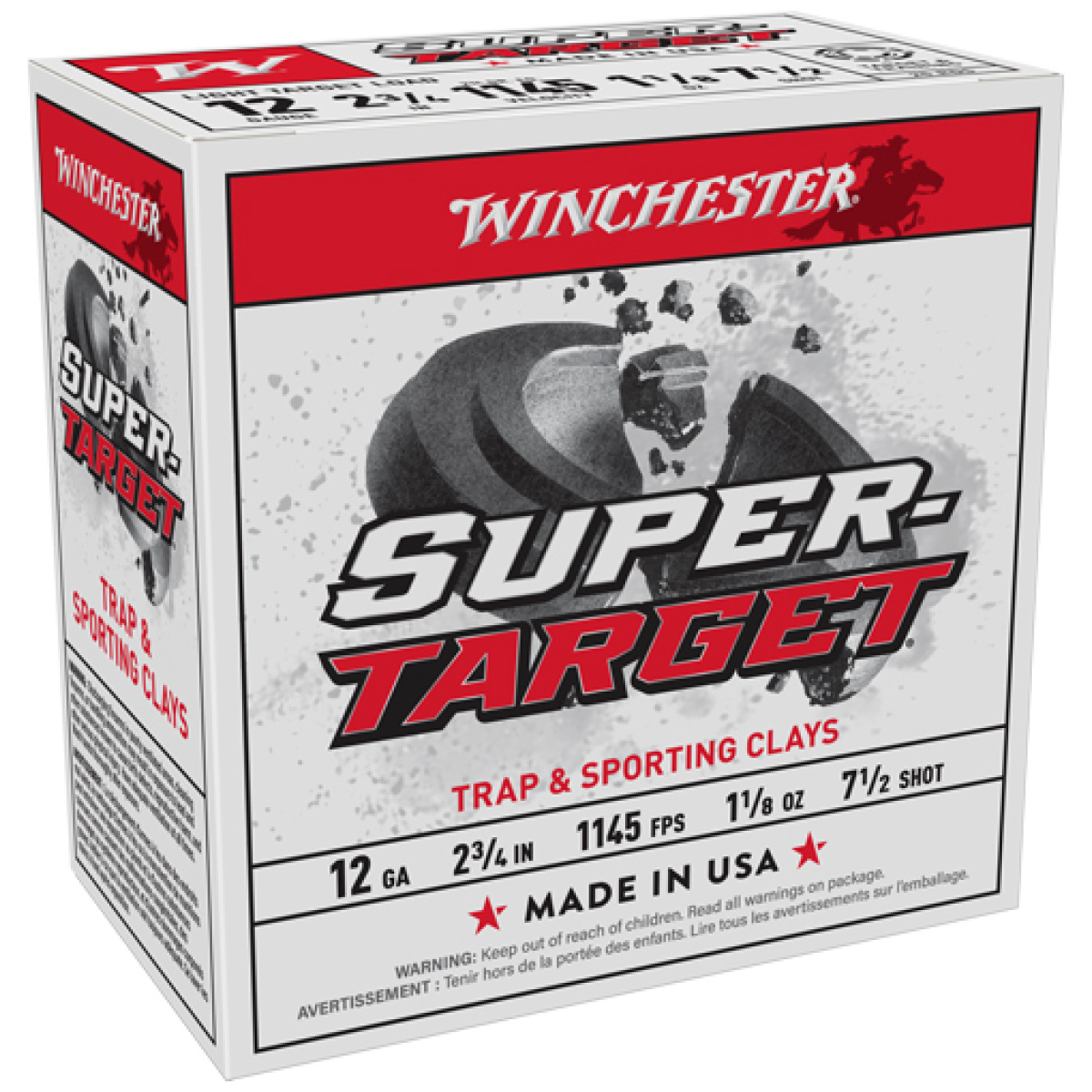 Atrgt127. Jpg - winchester target 12ga 2. 75" - 1-1/8oz #7. 5 1145fps 250r case - atrgt127