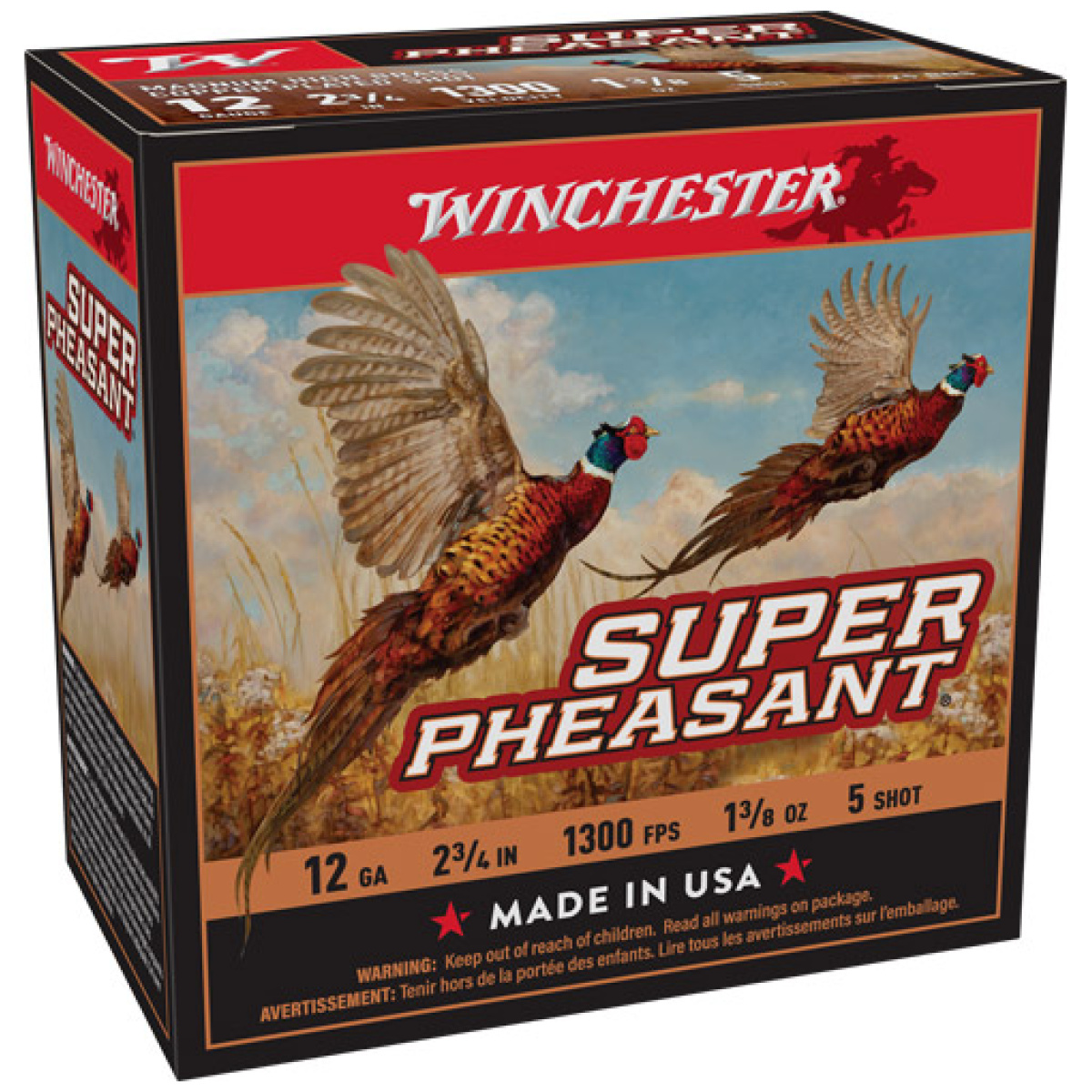 Ax12ph5_2. Jpg - winchester super pheasant 12ga - 1-3/8oz #5 1300fps 25rd 10bx/c - ax12ph5 2