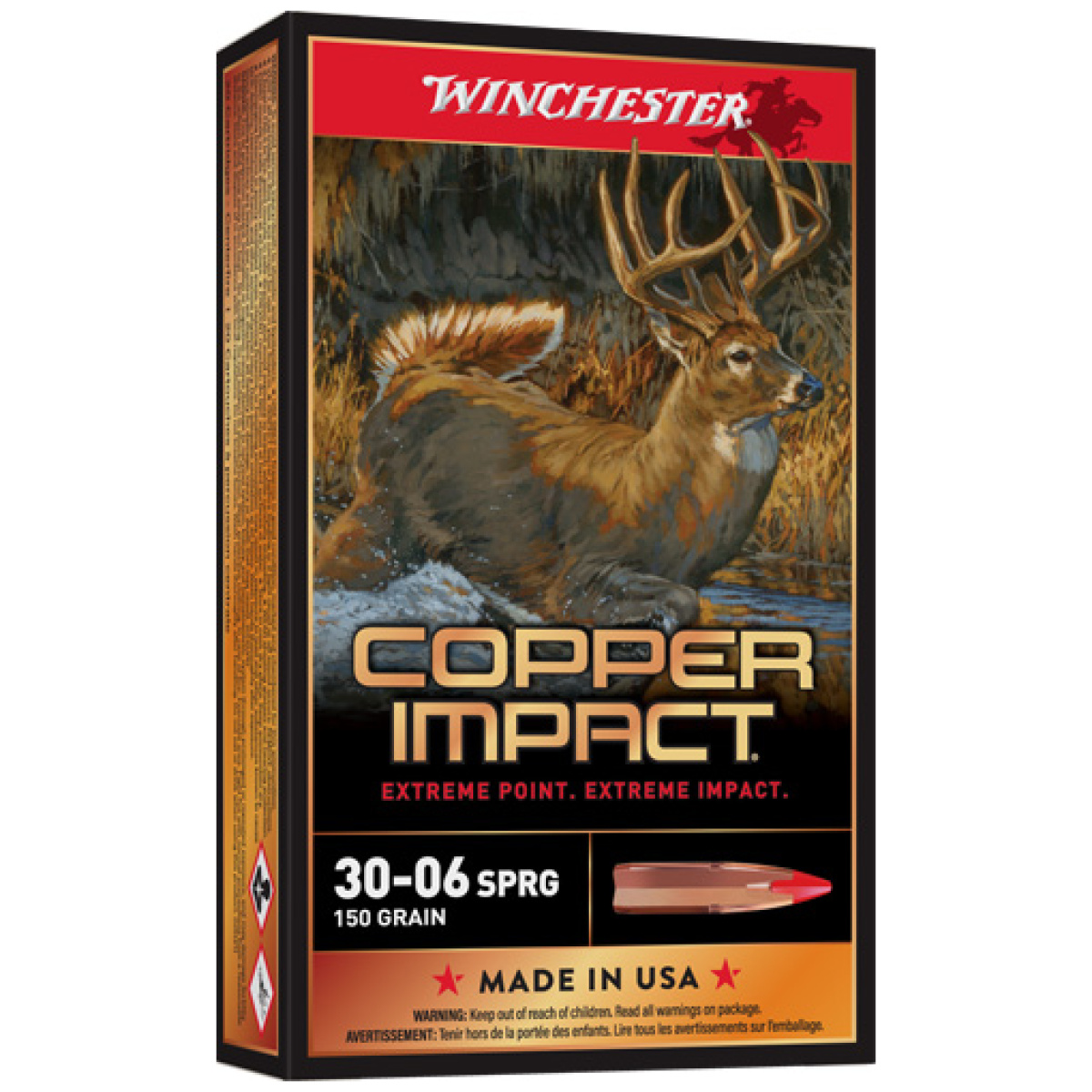 Ax3006clf_3. Jpg - winchester copper impact 30-06 - 150gr 20rd 10bx/cs - ax3006clf 3