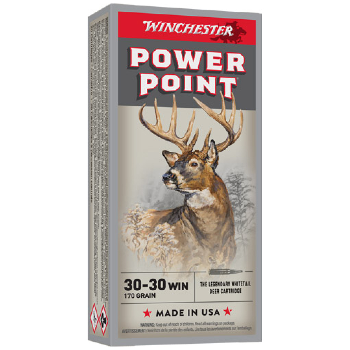 Ax30303_1. Jpg - winchester super-x 30-30 win - 170gr power point 20rd 10bx/cs - ax30303 1