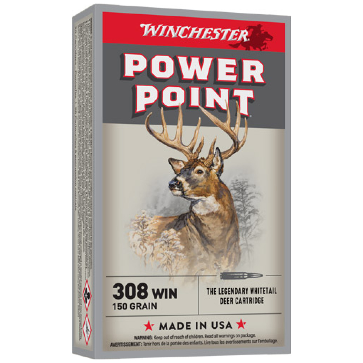 Ax3085_1. Jpg - winchester super-x 308 win - 150gr power point 20rd 10bx/cs - ax3085 1