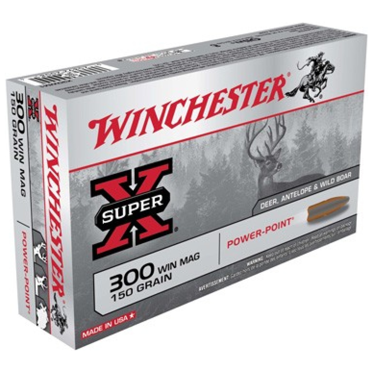 Ax30wm1. Jpg - winchester super-x 300 win mag - 150gr power point 20rd 10bx/cs - ax30wm1