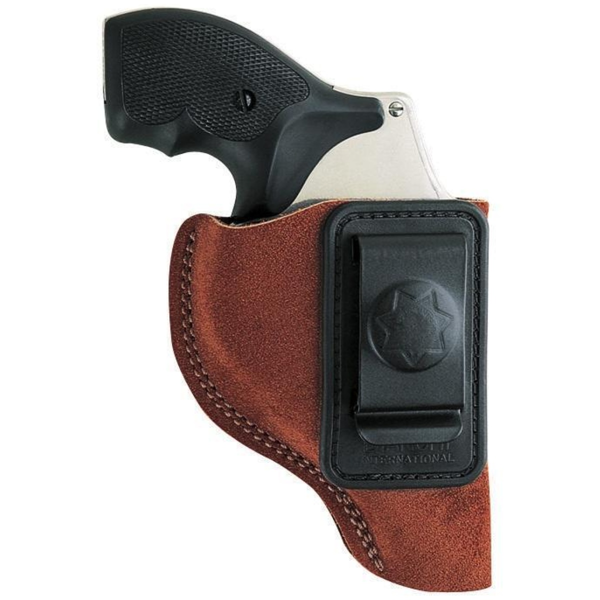 Bi10378. Jpg - bianchi model 6 waistband holster - s&w 15 19 686 k/l frame 4" right hand rust suede - bi10378