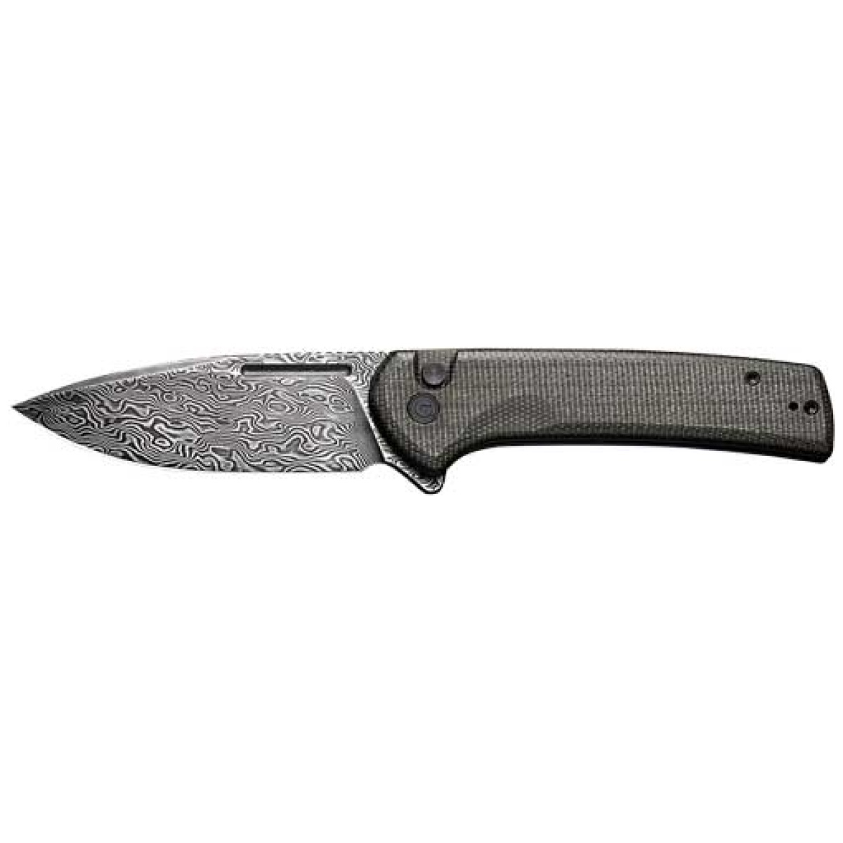 C21006ds1. Jpg - civivi knife conspirator 3. 48" - dk green micarta/blk damascus - c21006ds1