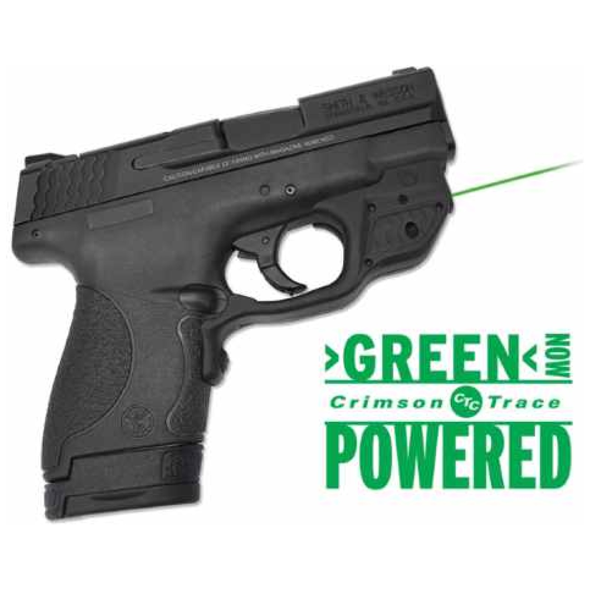 Ctlg-489g. Jpg - crimson trace laserguard s&w shield green - ctlg 489g