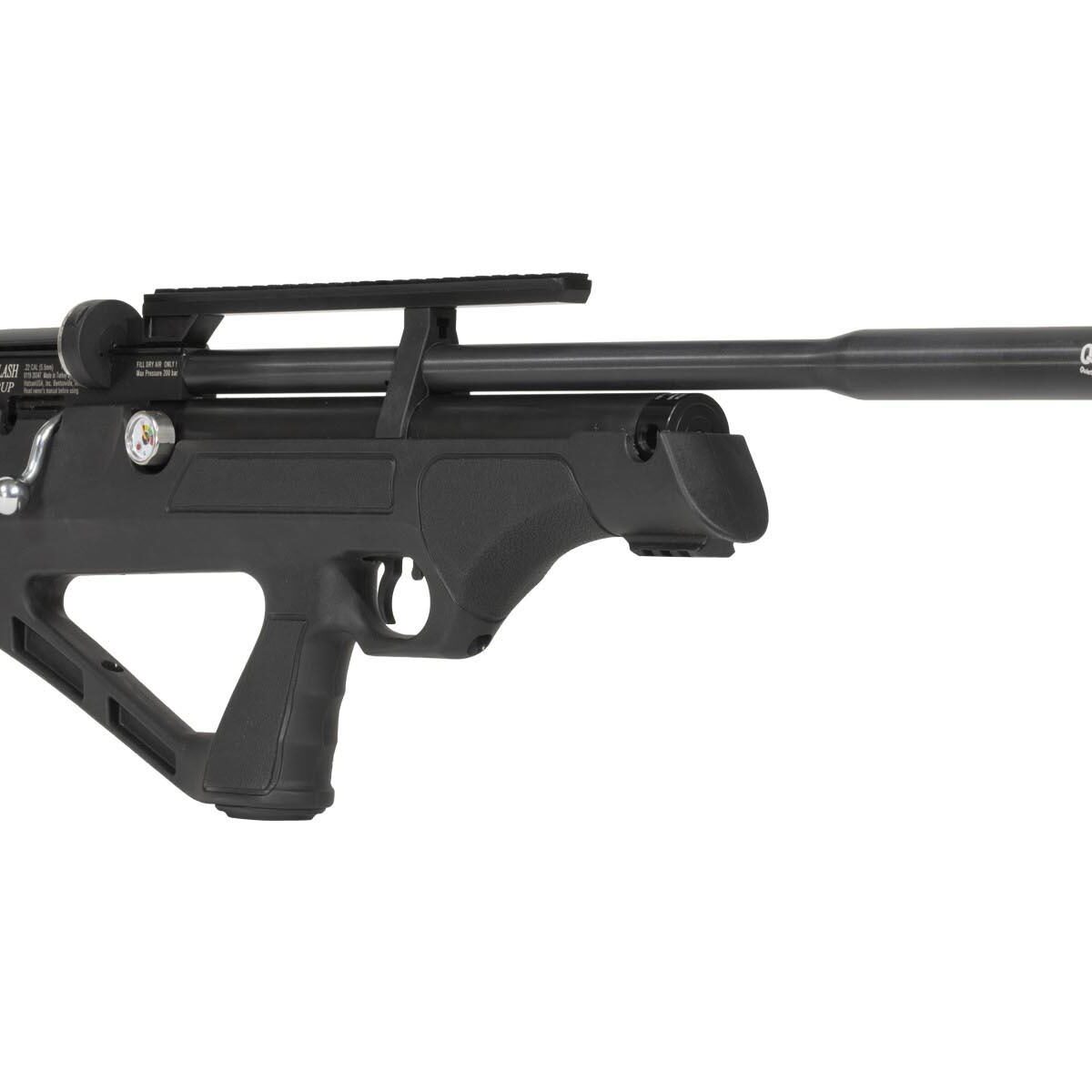 Ekhgflashpup25. Jpg - hatsan flashpup syn. 25 cal qe adv poly bullpup air rifle - 2 mags/single-shot tray 900 fps - ekhgflashpup25