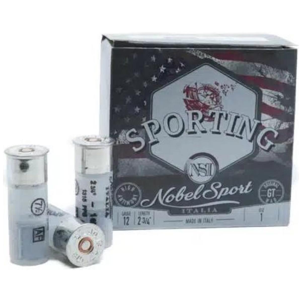 Epans1215sp75-1. Jpg - nobel sport due sporting shotshells 12 ga 2-3/4 1 oz 1315 fps #7. 5 25/ct - epans1215sp75 1