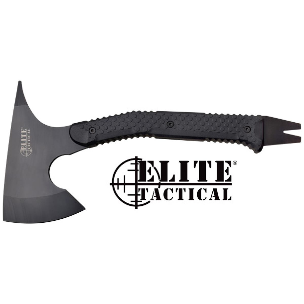 Etaxe001bk_2. Jpg - mc elite tactical the breacher - 15" axe w/sheath black/ss - etaxe001bk 2