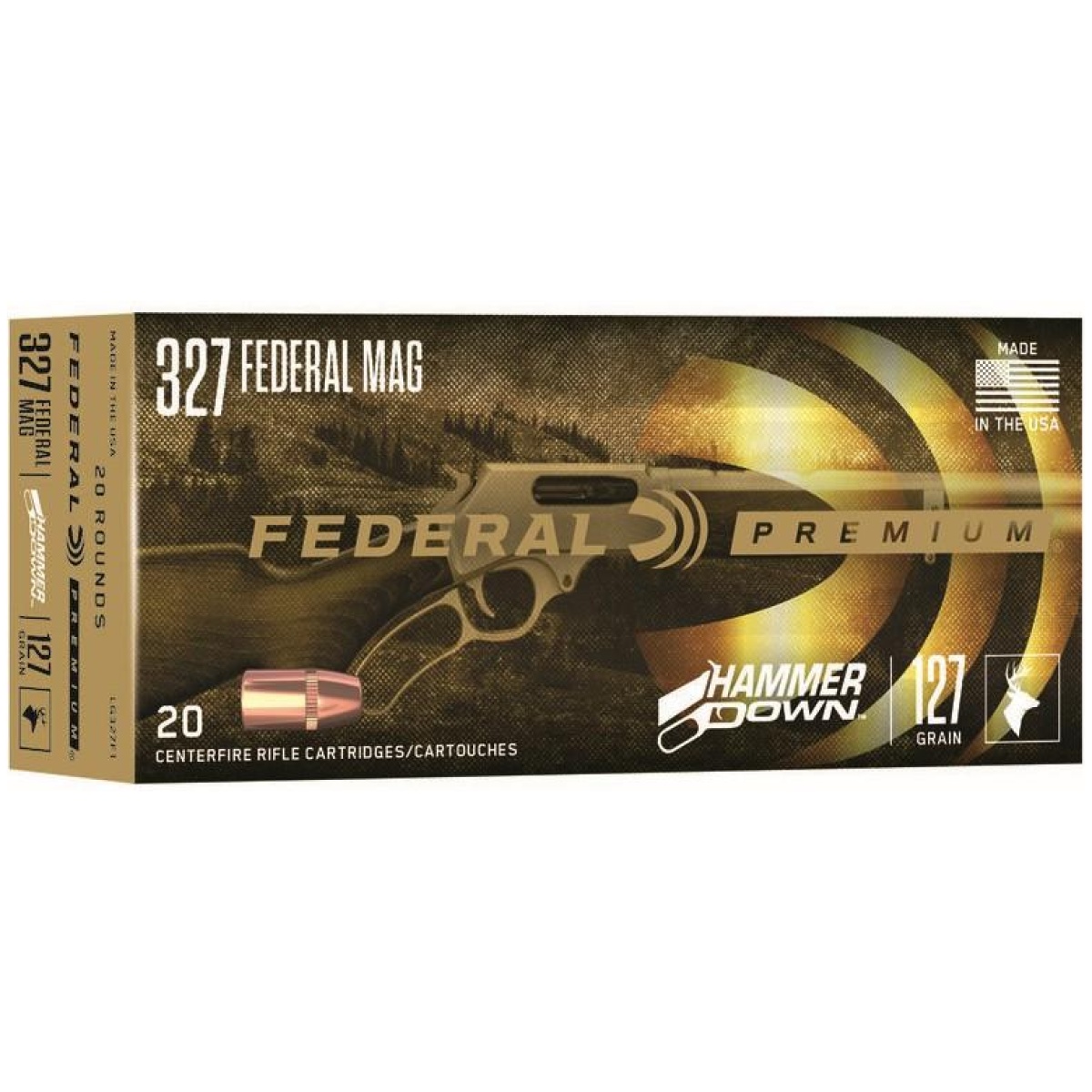 Falg327f1_1. Jpg - federal hammer down rifle ammunition. 327 mag 115 gr sp 1650 fps 20/ct - falg327f1 1