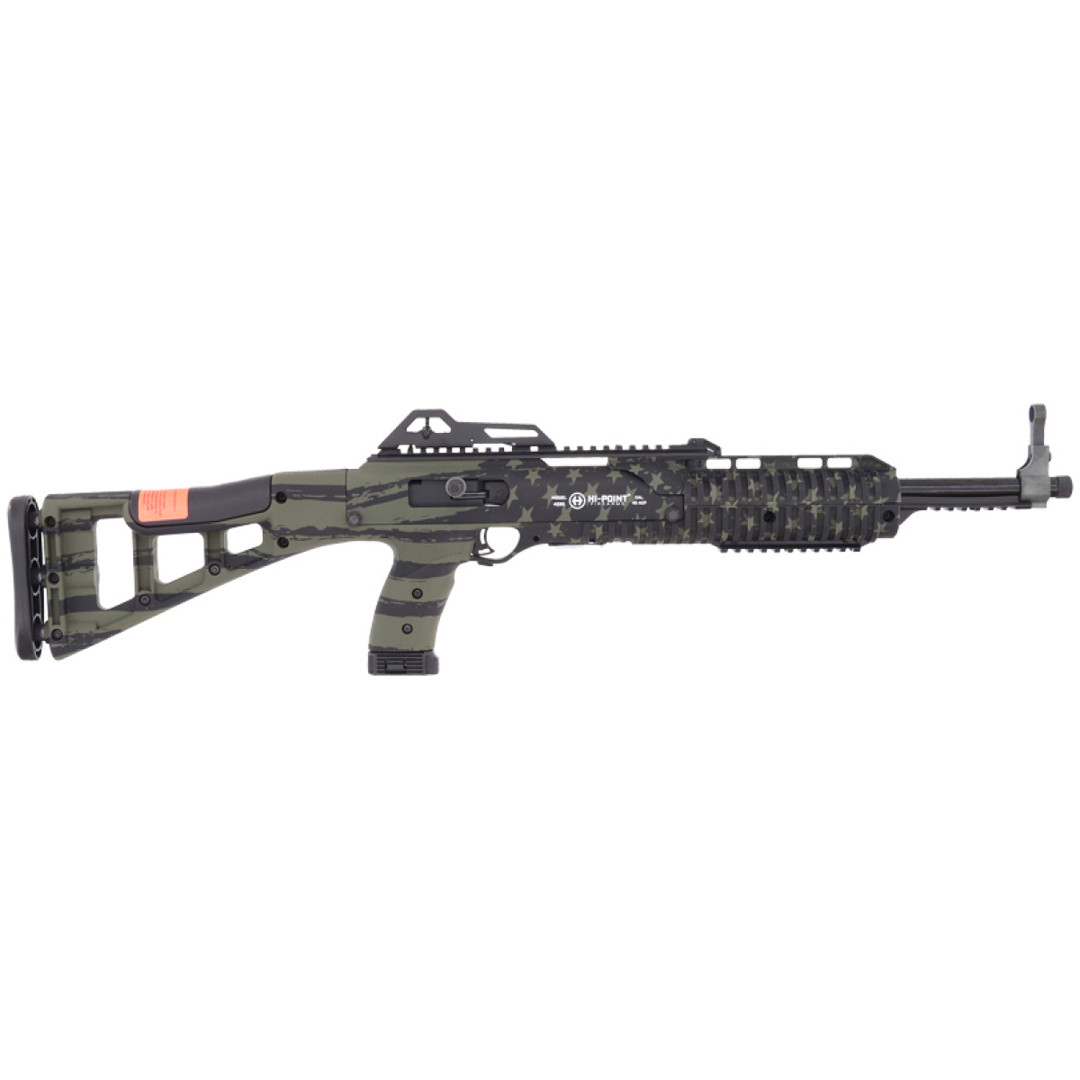 G4595tsflgod. Jpg - hi-point carbine 45acp 17. 5" - tb 9rd grand union flag od grn - g4595tsflgod