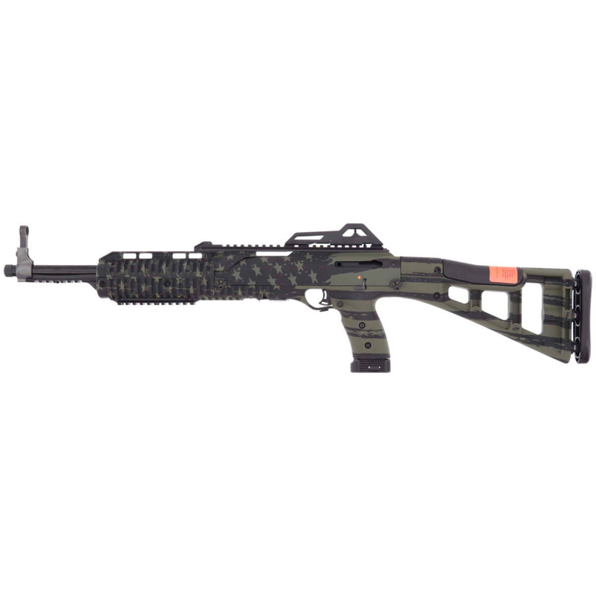 G4595tsflgod_left. Jpg - hi-point carbine 45acp 17. 5" - tb 9rd grand union flag od grn - g4595tsflgod left