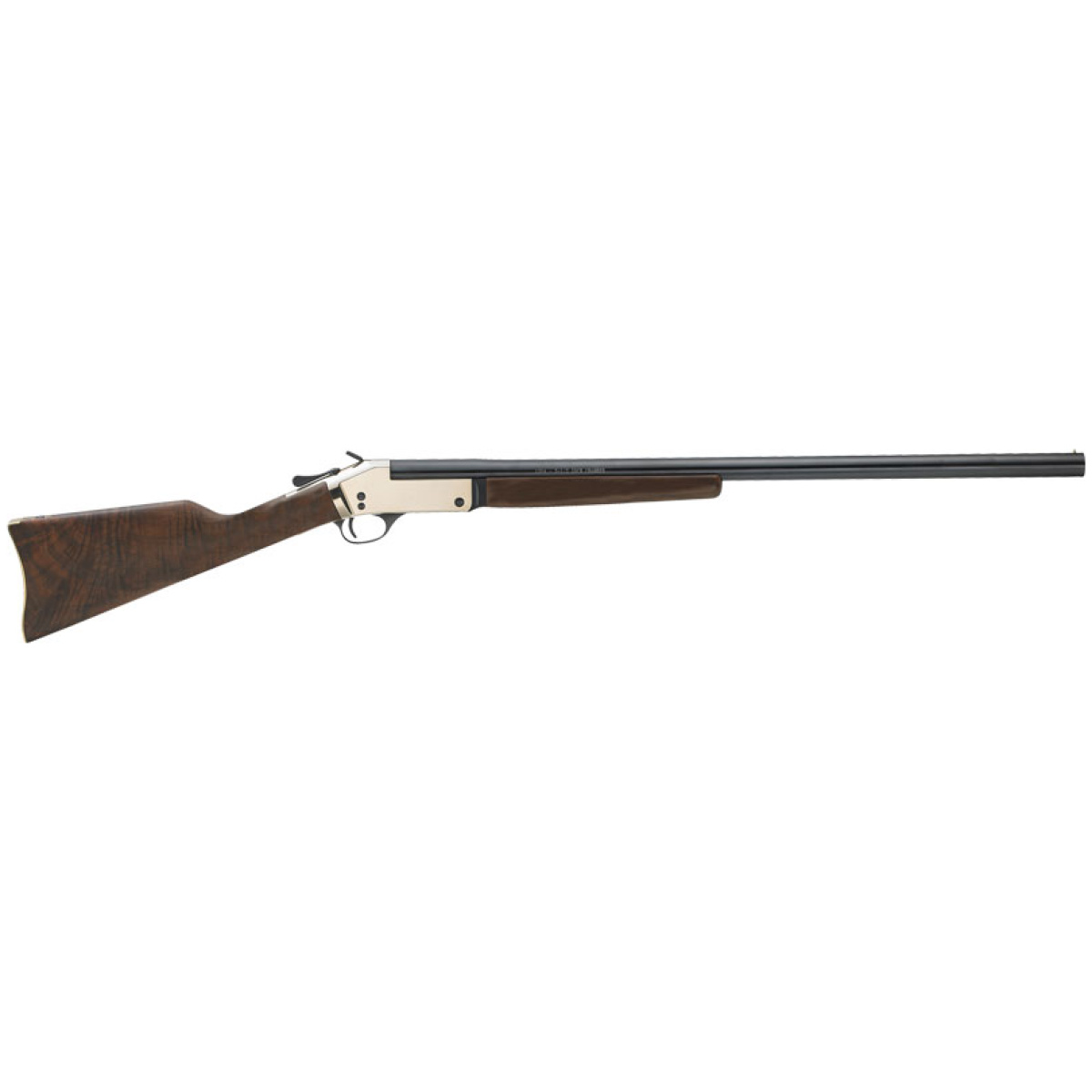 Gh015b12. Jpg - henry single barrel 12ga 3. 5" - 28" rem-choke brass receiver - gh015b12