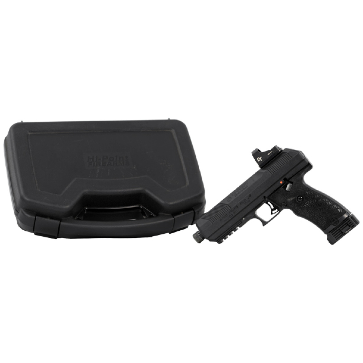 Gjxp10cthc_w-case. Jpg - hi-point pistol 10mm black 5. 2 - " as 10sh poly w/red dot thrd - gjxp10cthc w case