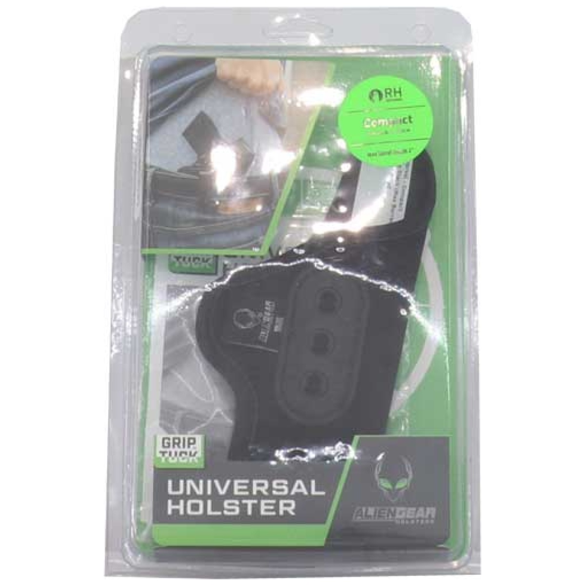 Gtcsrhl0_pkg. Jpg - alien gear grip tuck universal - holster rh sin stk compact bl - gtcsrhl0 pkg