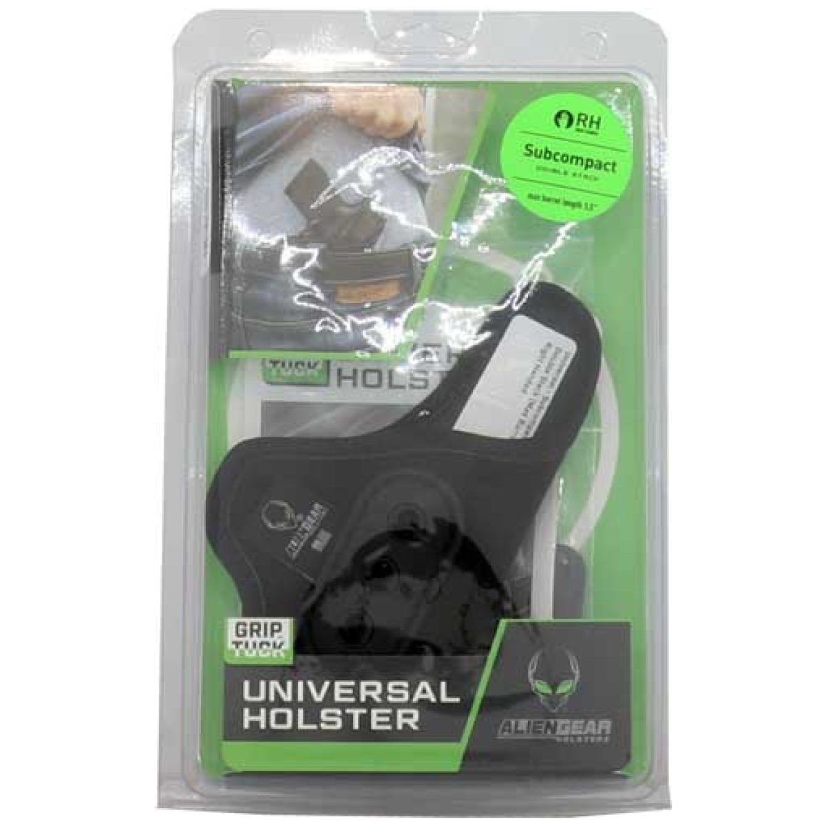 Gtsdrhl0_left. Jpg - alien gear grip tuck universal - holster rh ds sub compact blk - gtsdrhl0 left