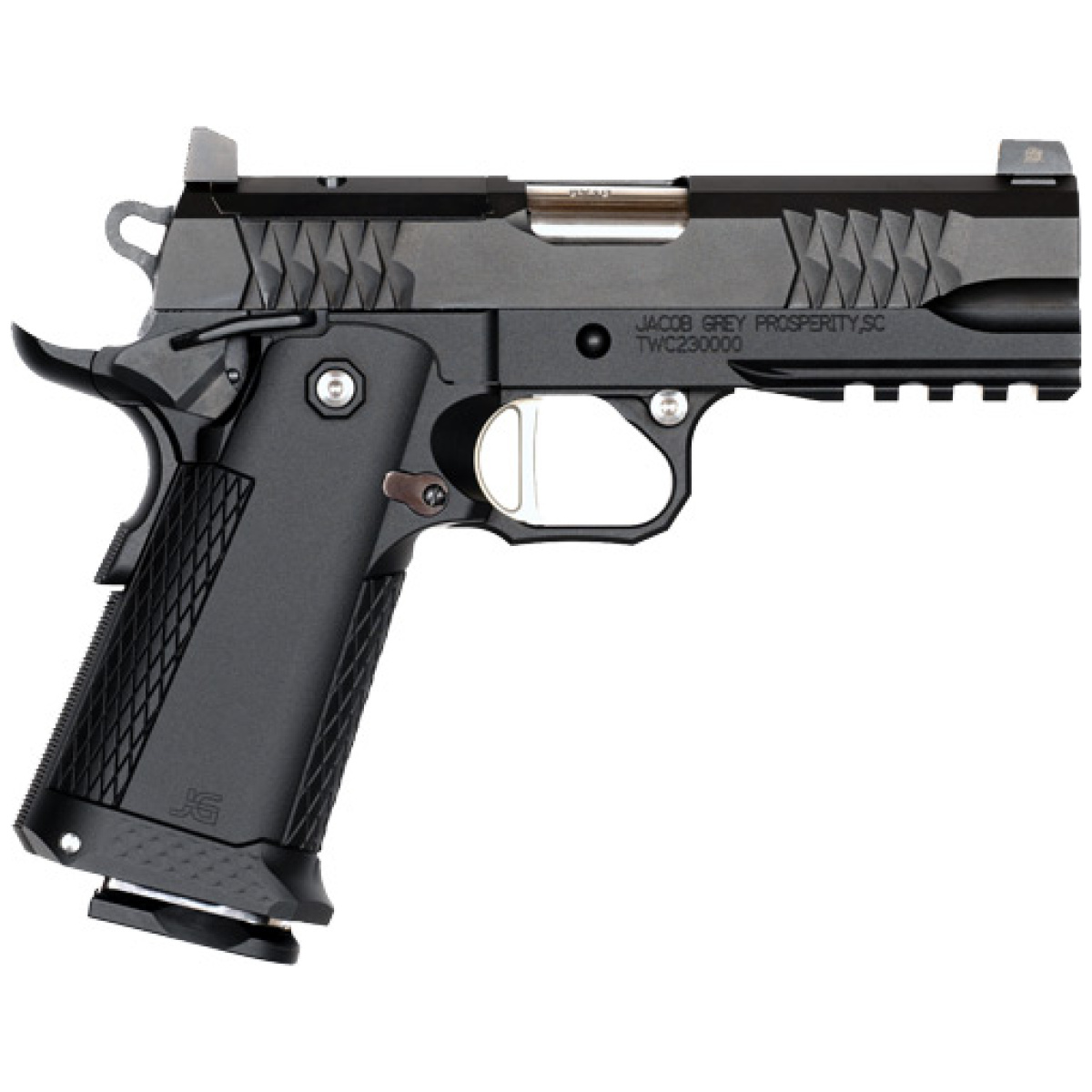 Gtwc9425_right. Jpg - jacob grey twc 1911 4. 25" 9mm - optic ready xs tritium sght bl - gtwc9425 right