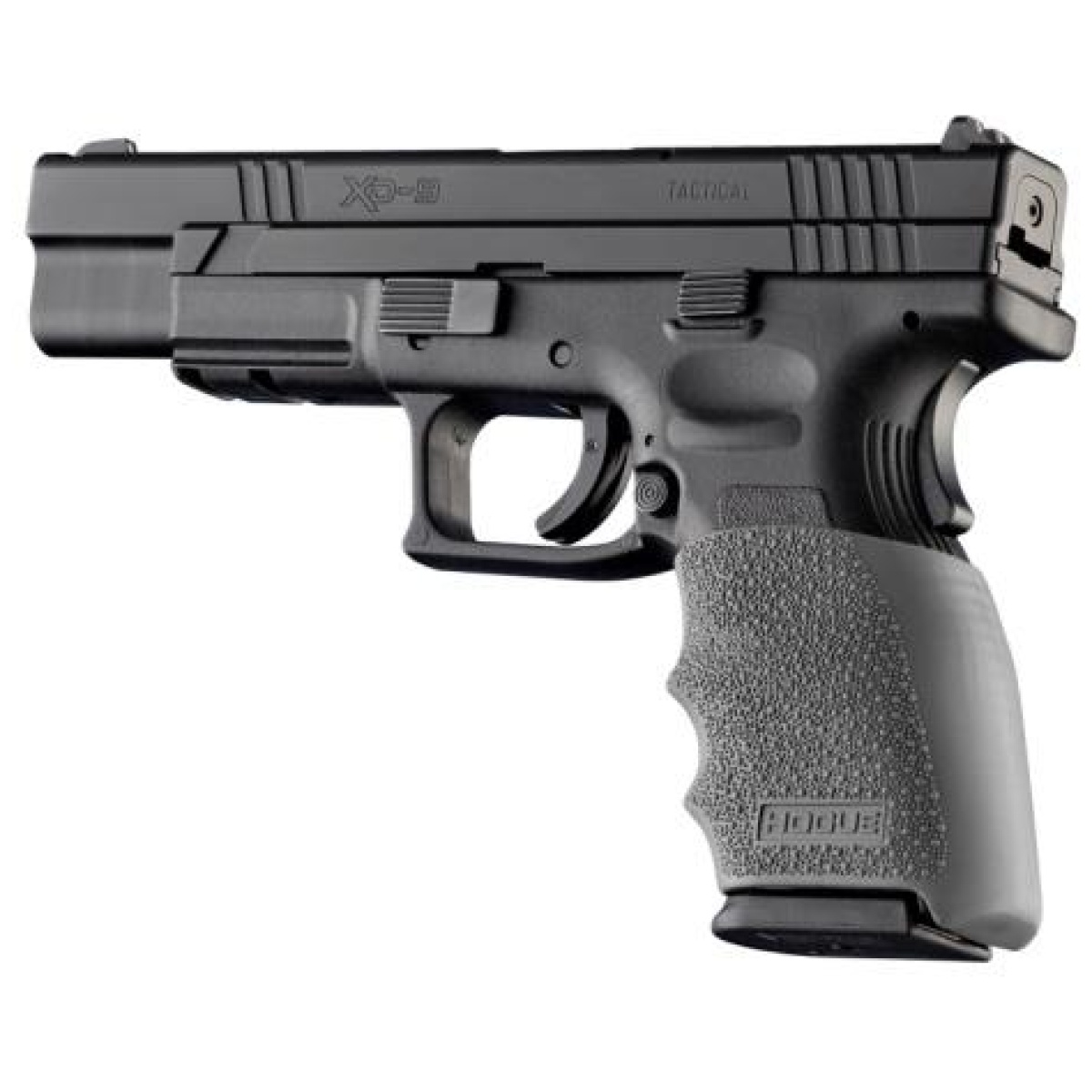 Ha17302-1. Jpg - hogue handall hybrid grip sleeve for springfield xd full size 9mm luger/. 357 sig/. 40 s&w slate grey - ha17302 1