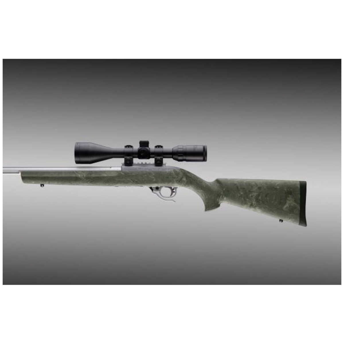 Ha22800. Jpg - hogue ruger 10/22 stock overmold standard brl ghillie green - ha22800