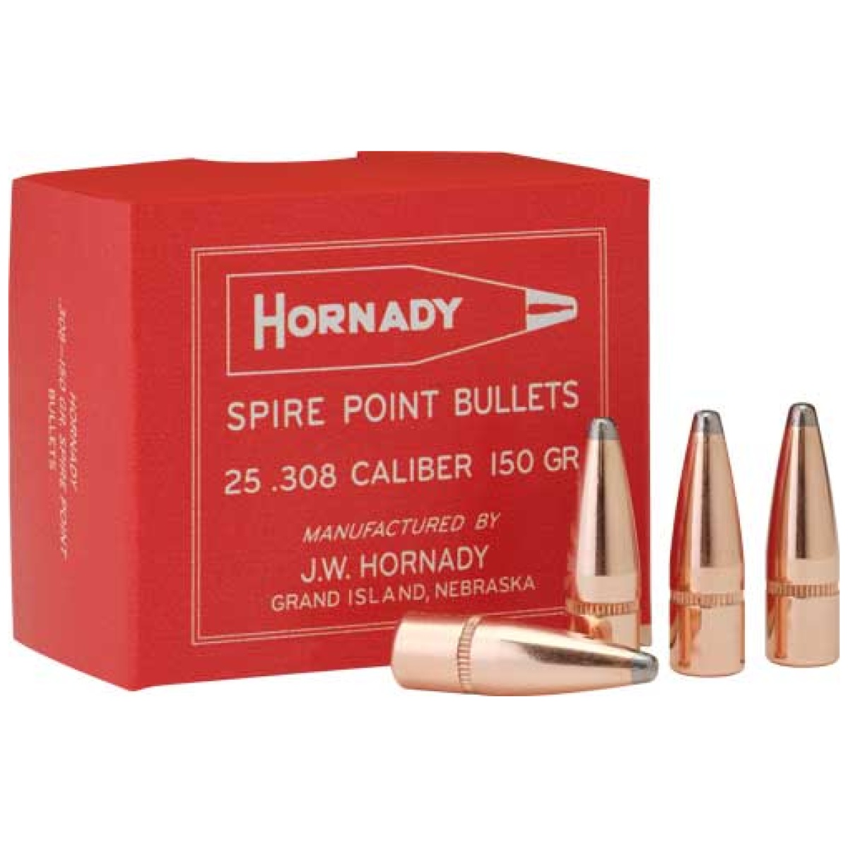 Hdy303175. Jpg - hornady bullets 30 cal. 308 - 150gr jsp 75th anniversary - hdy303175