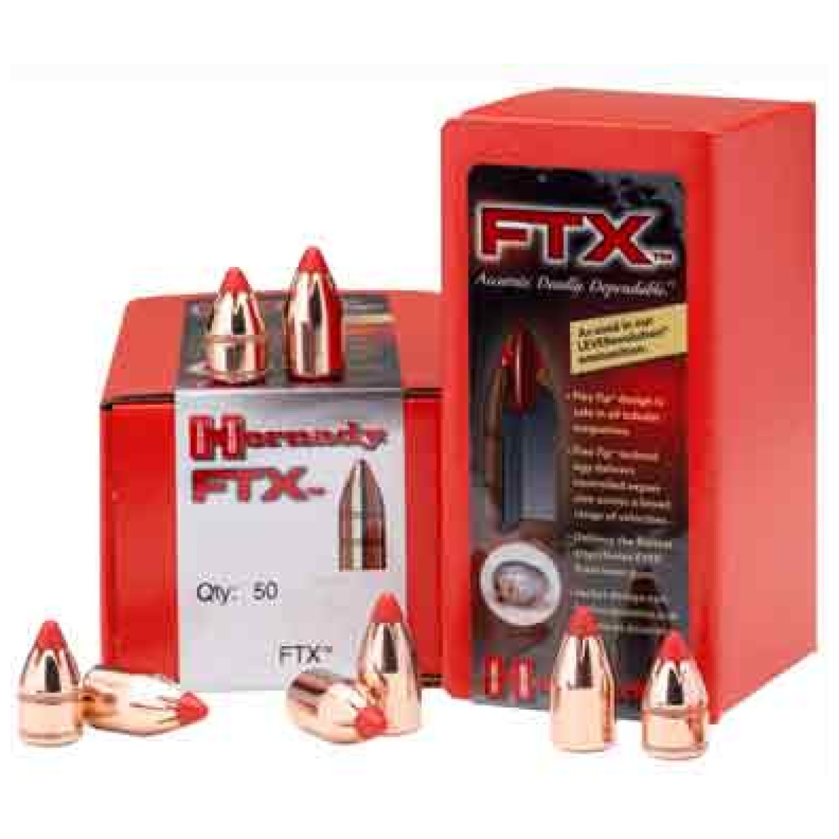 Hdy45201_1_1. Jpg - hornady bullets 45 cal. 452 - 250gr ftx 50ct 25bx/cs - hdy45201 1 1