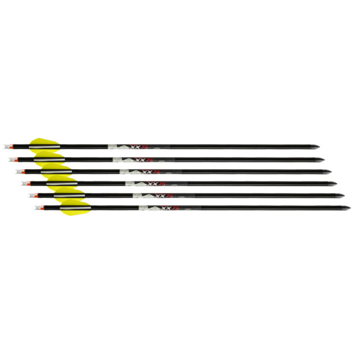 Hea0606. Jpg - wicked ridge xbow arrow xx75 - 20" aluminum alpha nock 6pk - hea0606