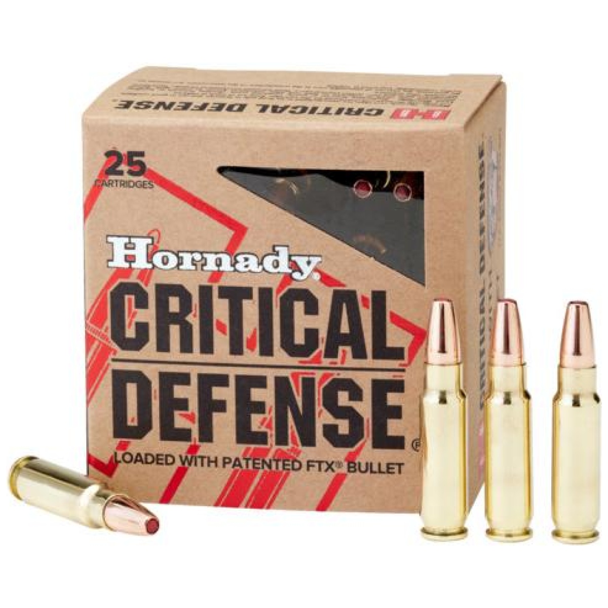 Ho900001. Jpg - hornady critical defense ammunition 5. 7x28 fn 40gr ftx 25/ct - ho900001