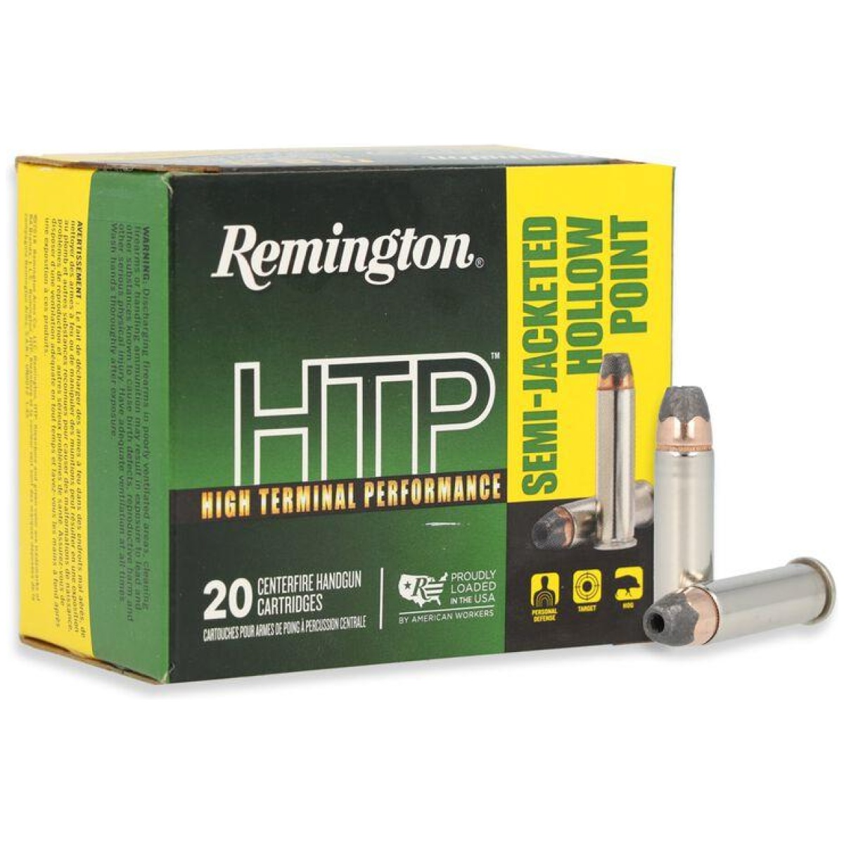 Htp2022295. Jpg - remington htp handgun ammunition. 38 spl(+p) 110gr sjhp 995 fps 20/rd - htp2022295