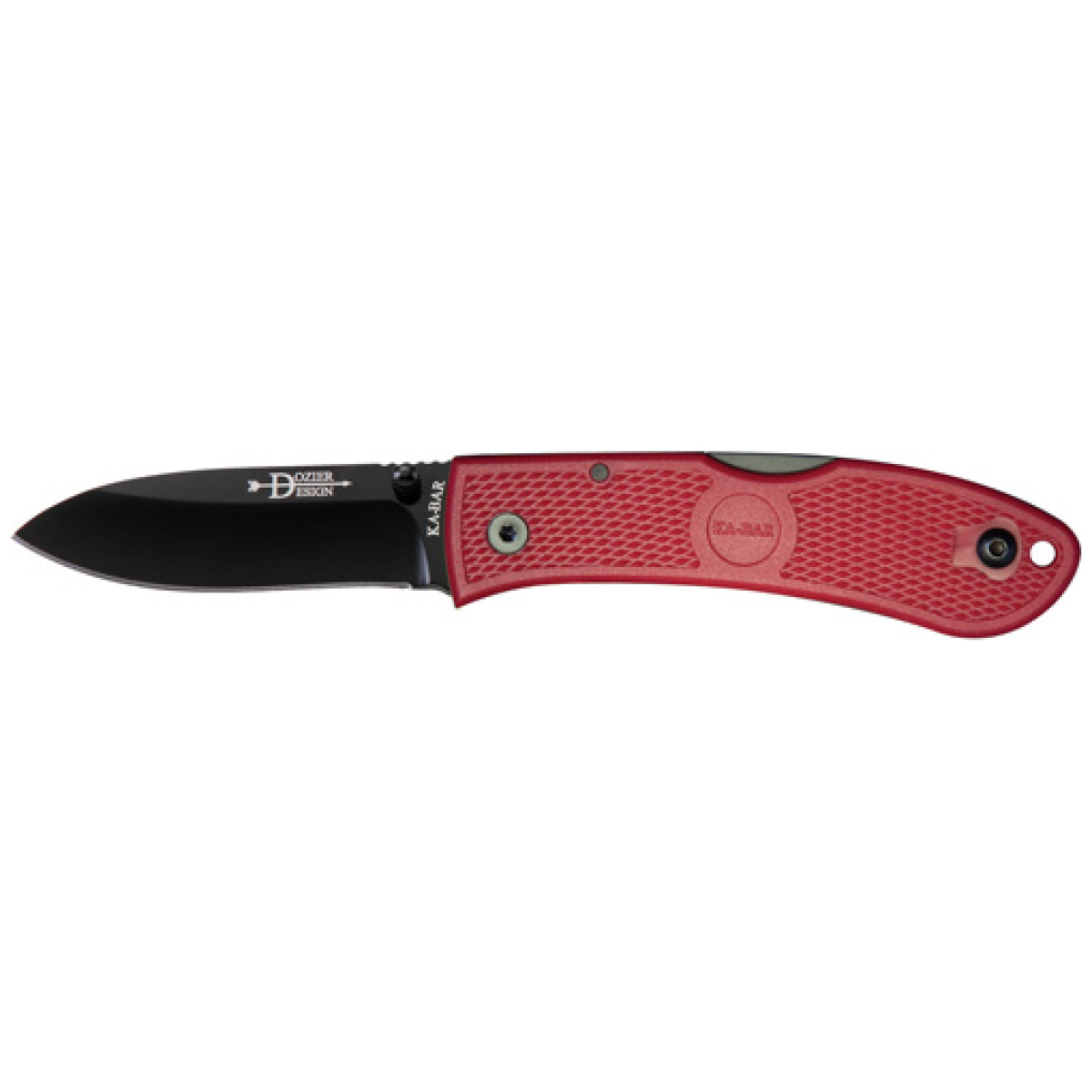 K4062rd. Jpg - ka-bar dozier folding hunter - 3" red - k4062rd