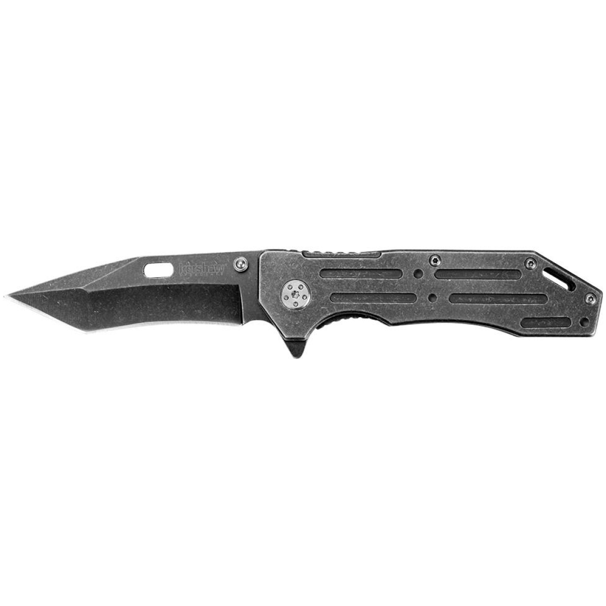 Kw1302bw_1. Jpg - kershaw lifter folding knife 3-1/2" tanto blade blackwash - kw1302bw 1