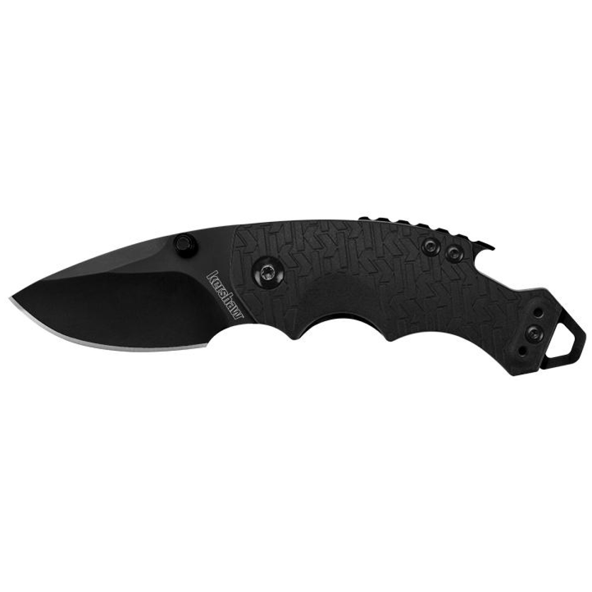 Kw8700blk. Jpg - kershaw shuffle folding steel knife 2-1/4" blade all black - kw8700blk