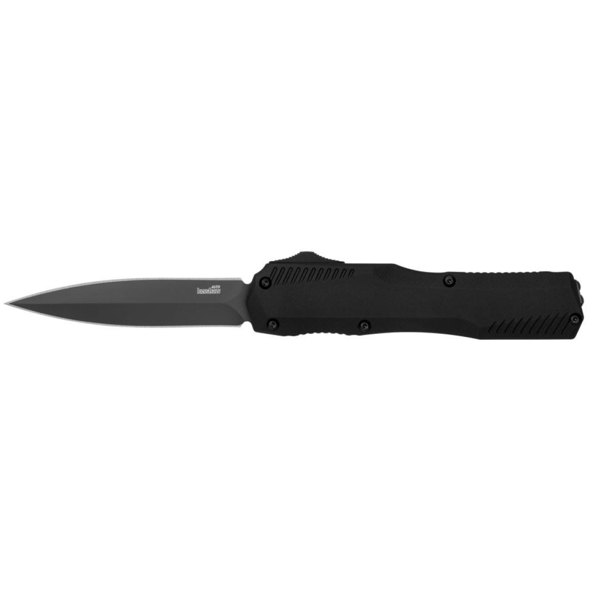 Kw9000de-1-1. Jpg - kershaw livewire double edge automatic otf knife 3-1/2" spear point blade black - kw9000de 1 1