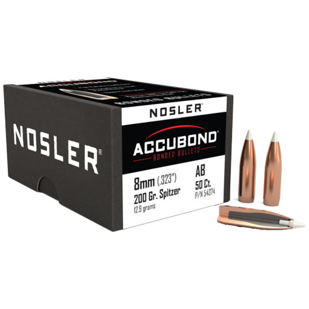 N54374_1. Jpg - nosler bullets 8mm. 323 - 200gr accubond 50ct - n54374 1