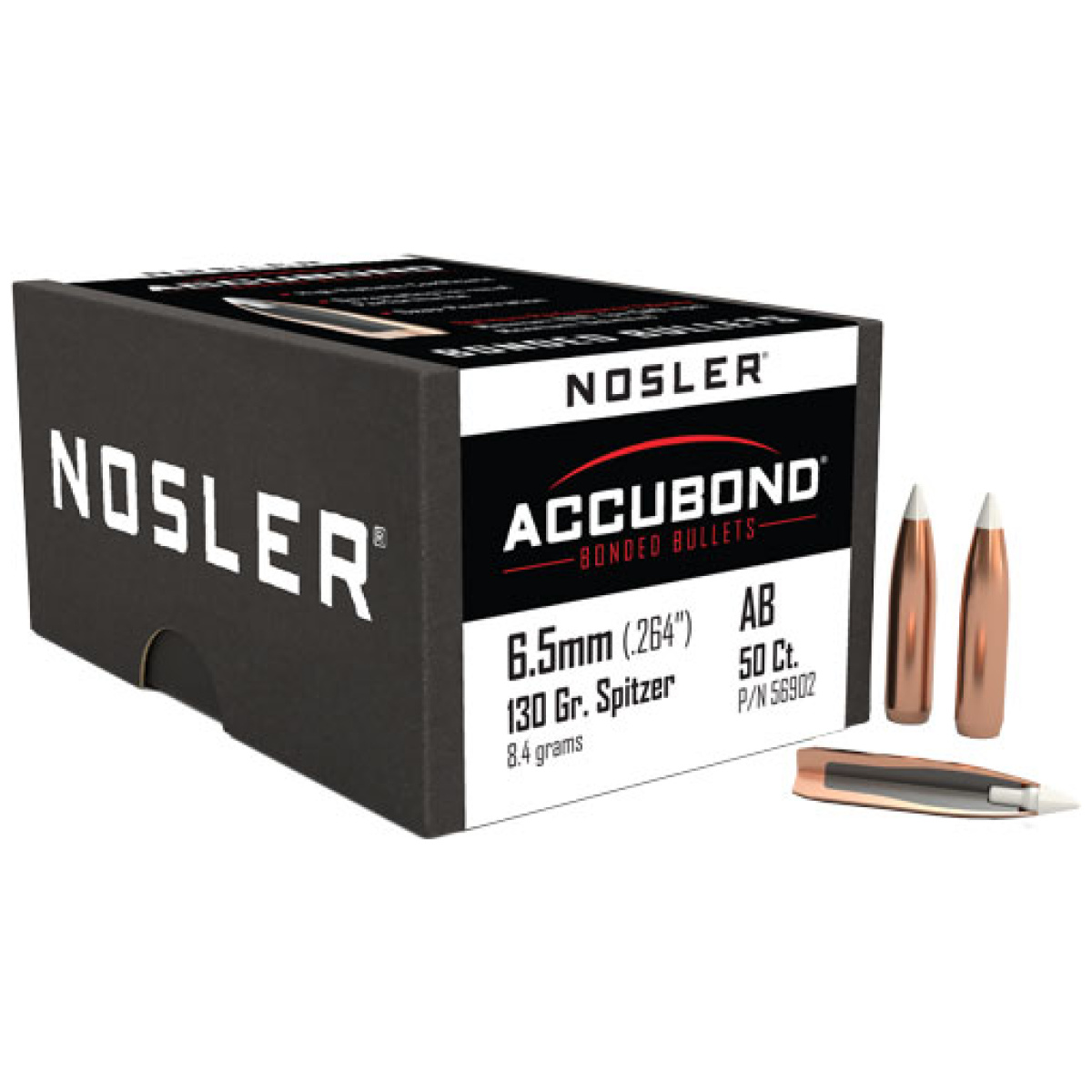 N56902_1. Jpg - nosler bullets 6. 5mm. 264 - 130gr accubond 50ct - n56902 1