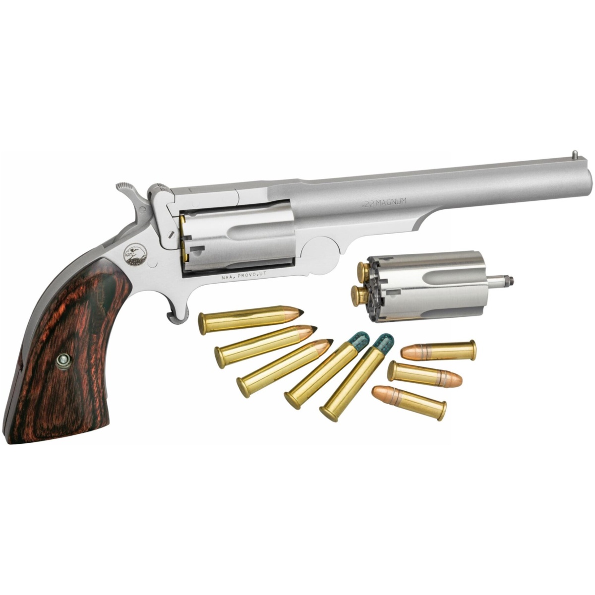 Naa22mcr4-4. Jpg - north american arms ranger ii handgun. 22 wmr/. 22 lr 5rd capacity 4" barrel rosewood grips - naa22mcr4 4