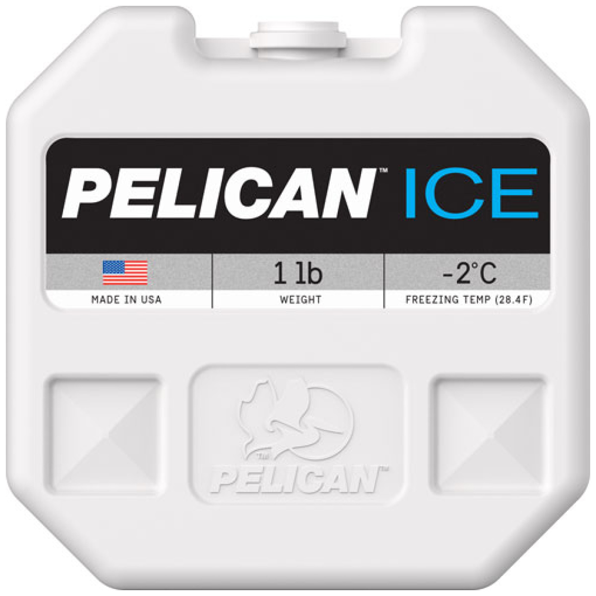 Pi1lbblu. Jpg - pelican 1ib ice pack white - reusable - pi1lbblu