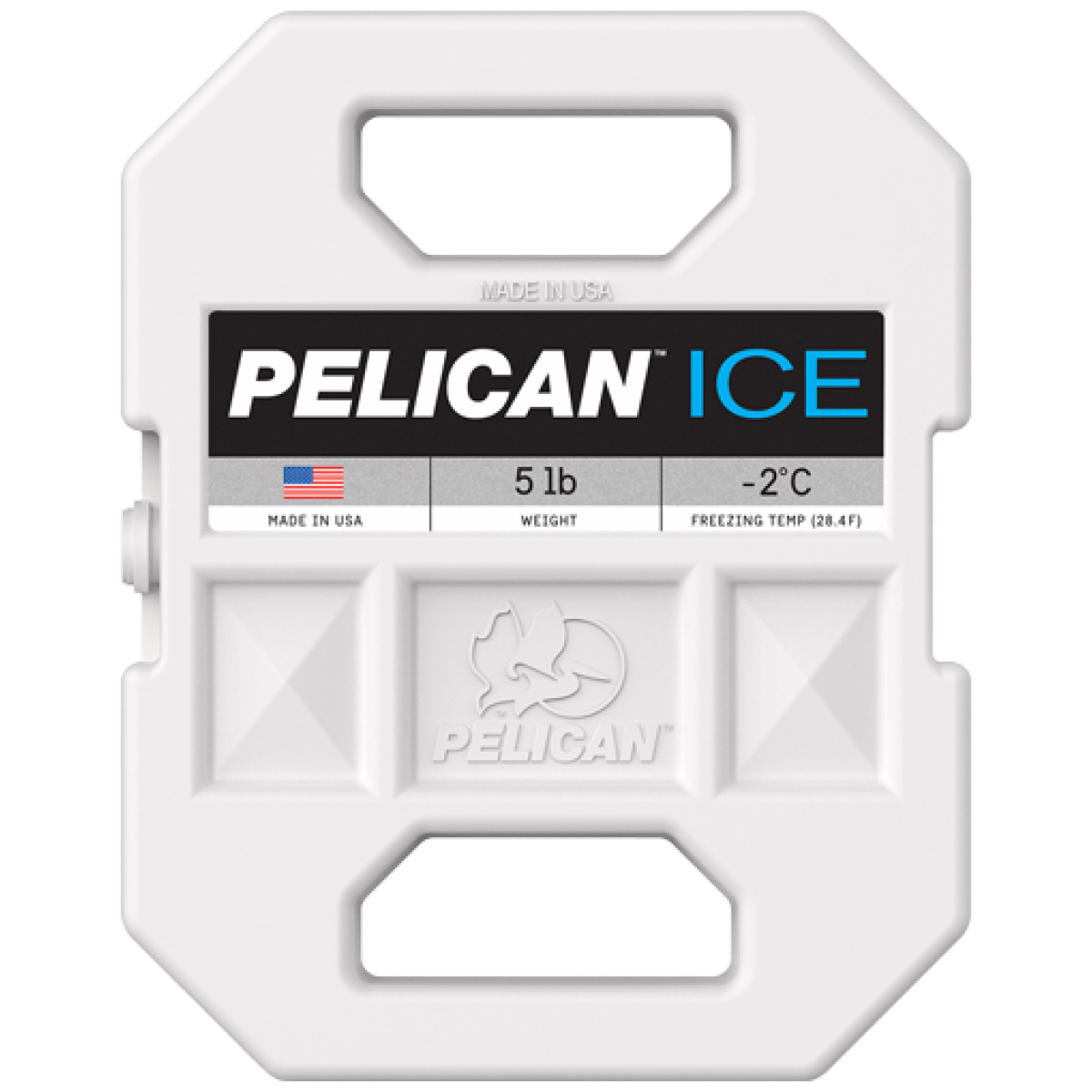 Pi5lbblu. Jpg - pelican 5 lb ice pack white - reusable - pi5lbblu