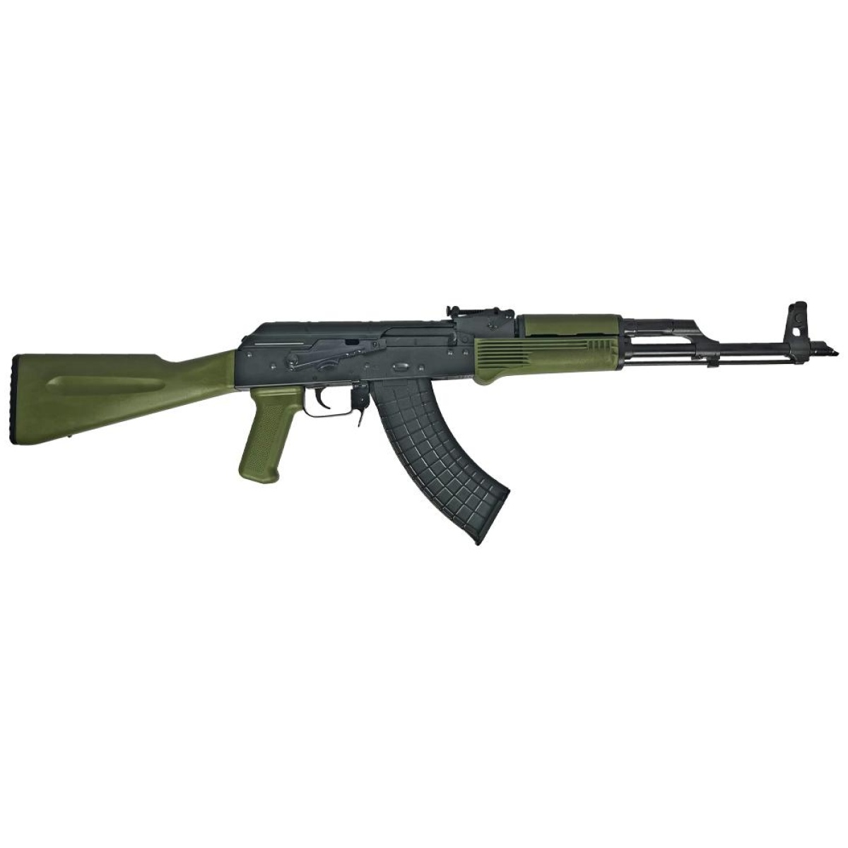 Rirak102g-1-1. Jpg - riley defense rak47-p rifle 7. 62x39mm 30rd magazine 16. 25" barrel green polymer furniture - rirak102g 1 1