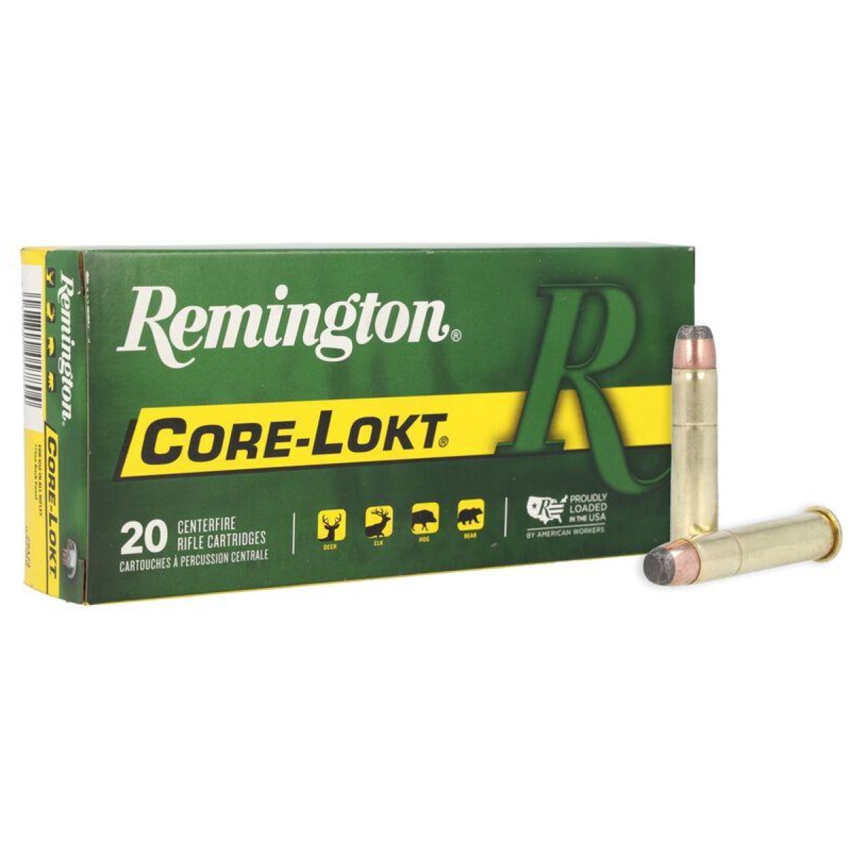 Rt21459-1-1. Jpg - remington core lokt rifle ammunition. 45-70 govt 405 gr psp 1600 fps 20/ct - rt21459 1 1